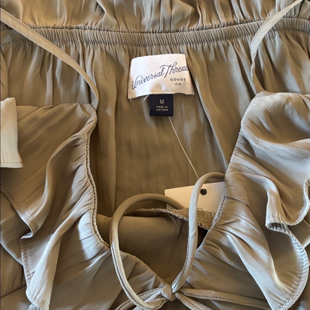 Universal Thread Green  Ruffle Spaghetti Strap Top - Picture 4 of 6